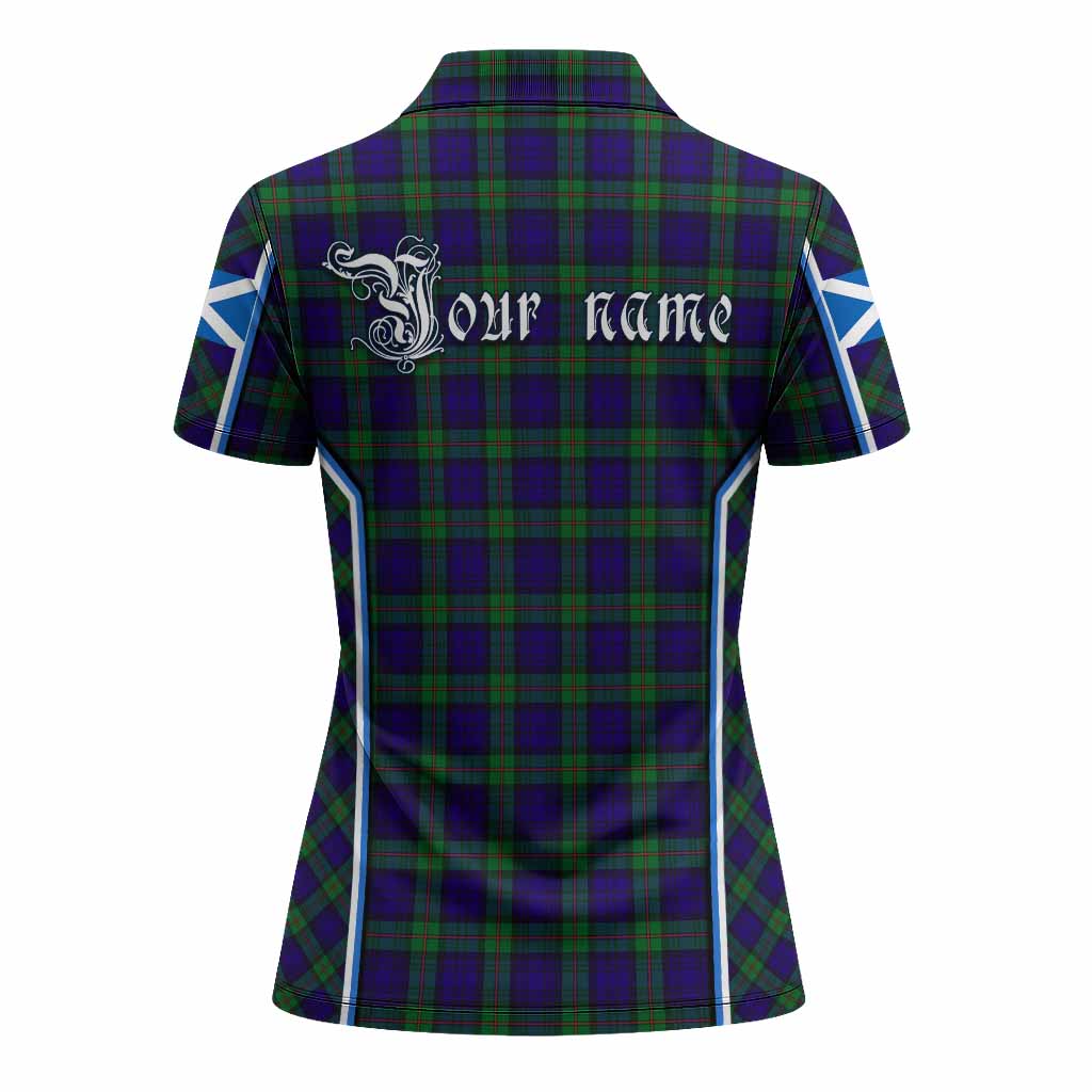 MacKinlay (McKinlay) Tartan Crest Women's Polo Shirt Scotland Coat of Arm Flag Style - Tartan Vibes Clothing
