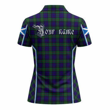 MacKinlay (McKinlay) Tartan Crest Women's Polo Shirt Scotland Coat of Arm Flag Style - Tartan Vibes Clothing