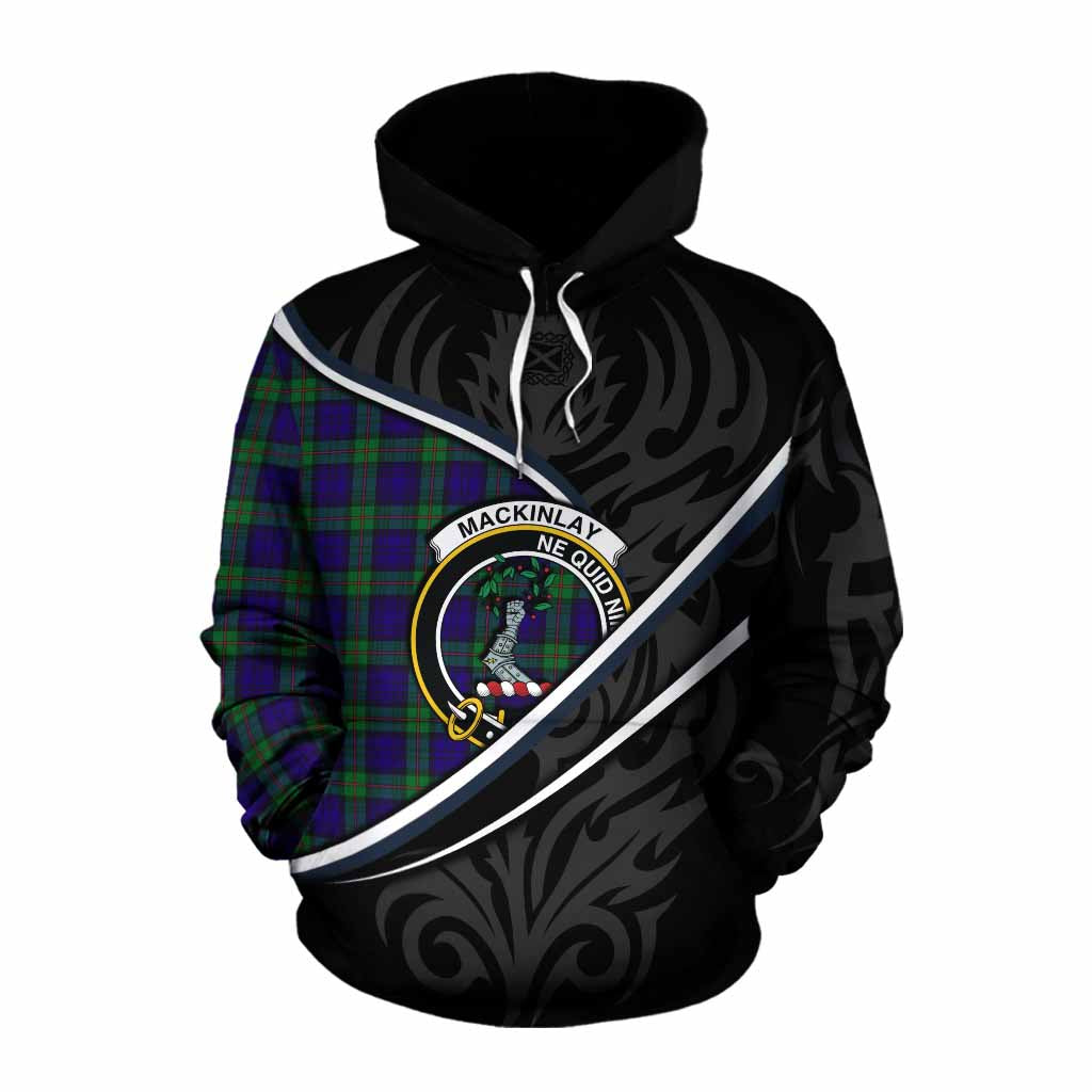MacKinlay (McKinlay) Tartan Family Crest Cotton Hoodie Celtic Scottish Thistle Floral - Tartan Vibes Clothing