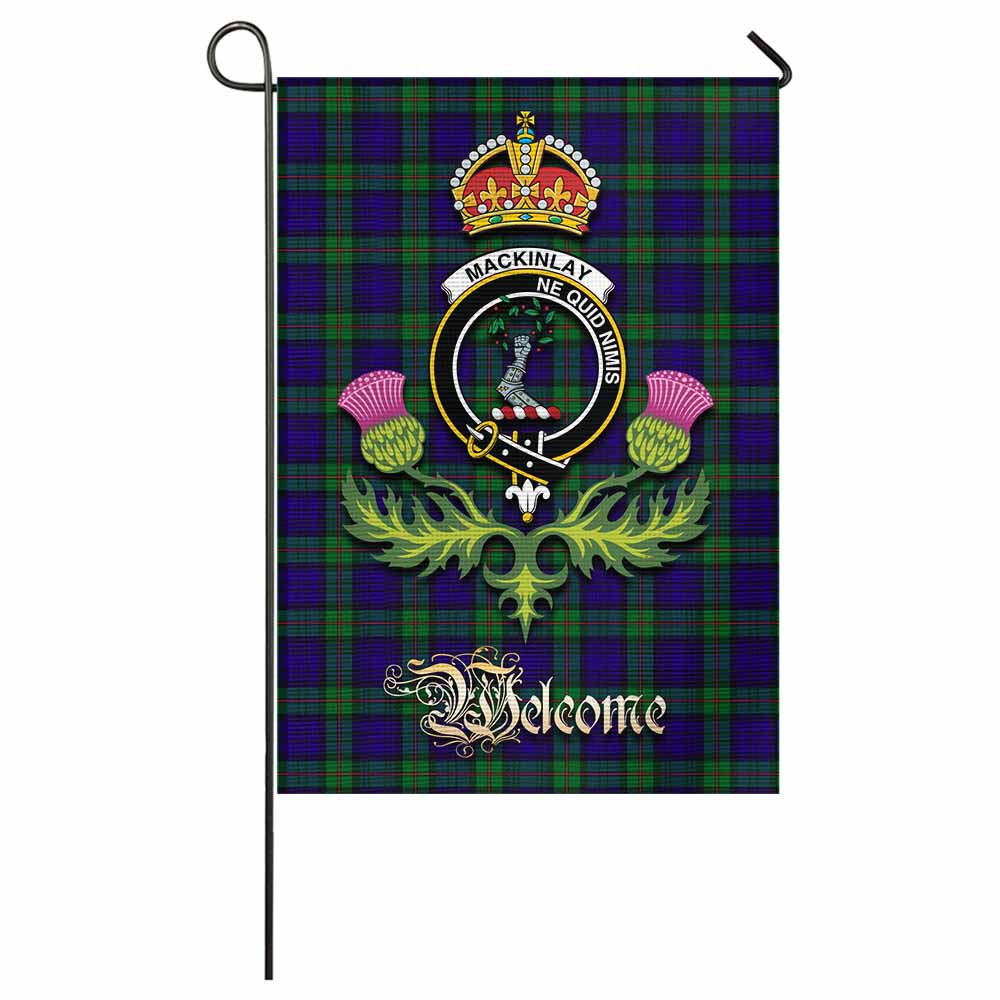 MacKinlay (McKinlay) Tartan Family Crest Garden Flag Royal Thistle Welcome Style - Tartan Vibes Clothing