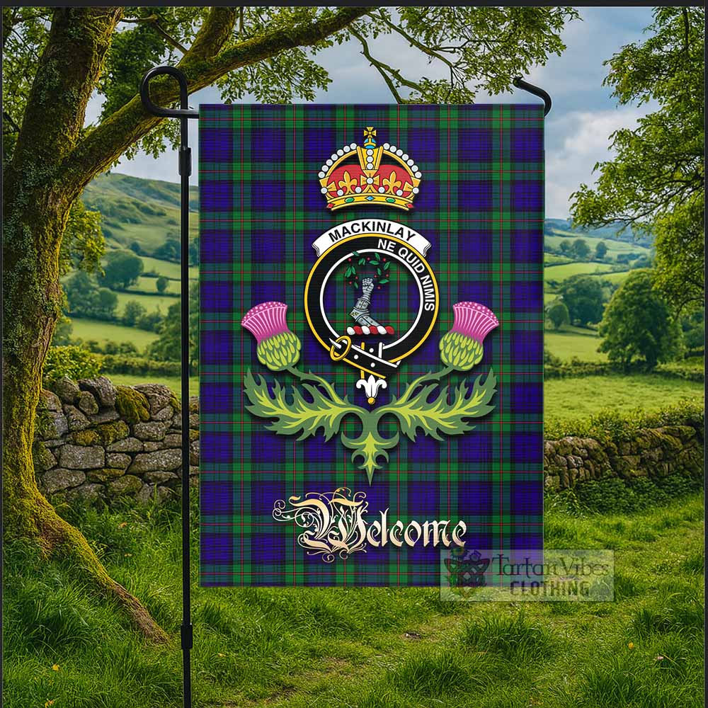 MacKinlay (McKinlay) Tartan Family Crest Garden Flag Royal Thistle Welcome Style - Tartan Vibes Clothing