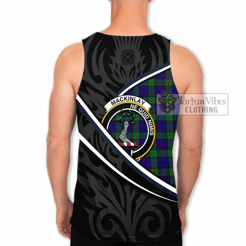 MacKinlay (McKinlay) Tartan Family Crest Men Tank Top Celtic Scottish Thistle Floral - Tartan Vibes Clothing