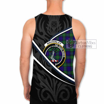 MacKinlay (McKinlay) Tartan Family Crest Men Tank Top Celtic Scottish Thistle Floral - Tartan Vibes Clothing