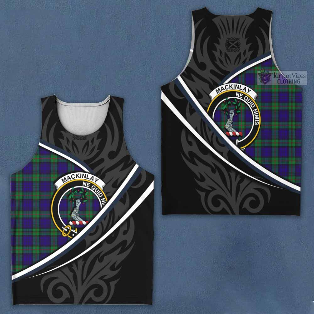 MacKinlay (McKinlay) Tartan Family Crest Men Tank Top Celtic Scottish Thistle Floral - Tartan Vibes Clothing