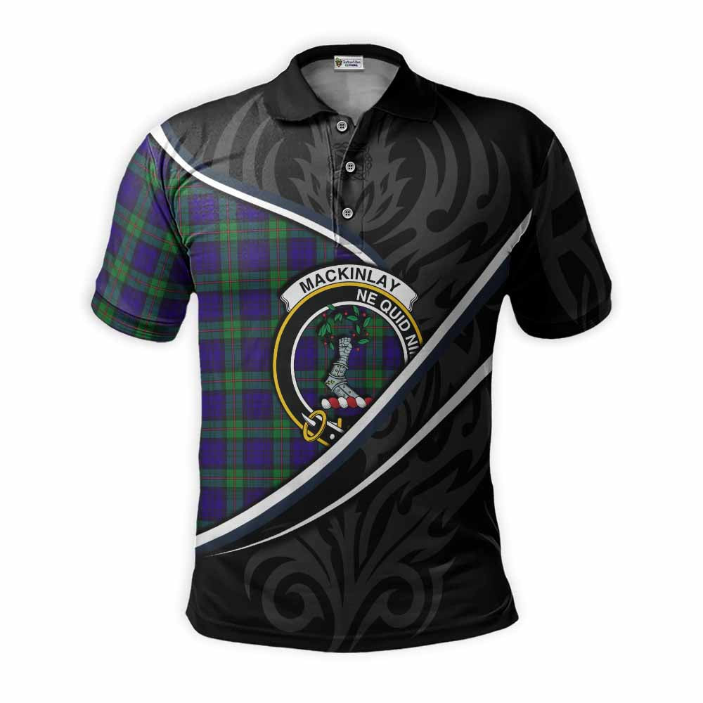 MacKinlay (McKinlay) Tartan Family Crest Polo Shirt Celtic Scottish Thistle Floral - Tartan Vibes Clothing