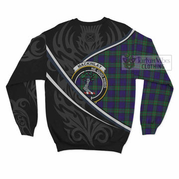 MacKinlay (McKinlay) Tartan Family Crest Sweatshirt Celtic Scottish Thistle Floral - Tartan Vibes Clothing