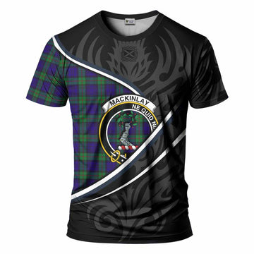 MacKinlay (McKinlay) Tartan Family Crest T-shirt Celtic Scottish Thistle Floral - Tartan Vibes Clothing