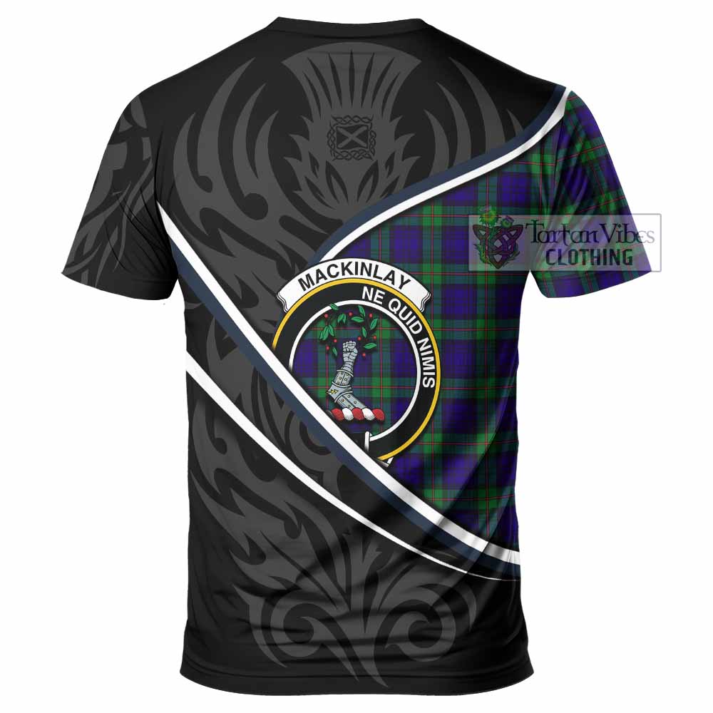 MacKinlay (McKinlay) Tartan Family Crest T-shirt Celtic Scottish Thistle Floral - Tartan Vibes Clothing