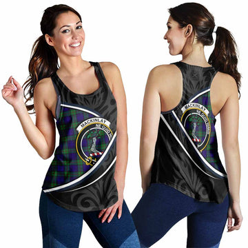 MacKinlay (McKinlay) Tartan Family Crest Women Racerback Tanks Celtic Scottish Thistle Floral - Tartan Vibes Clothing