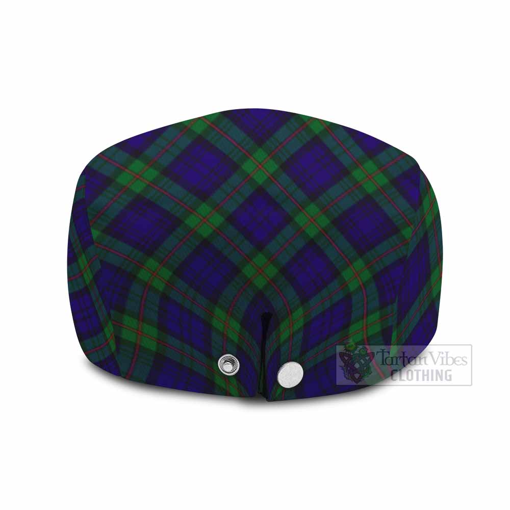 MacKinlay (McKinlay) Tartan Flat Cap, Jeff Cap Cross Style with Family Crest - Tartan Vibes Clothing