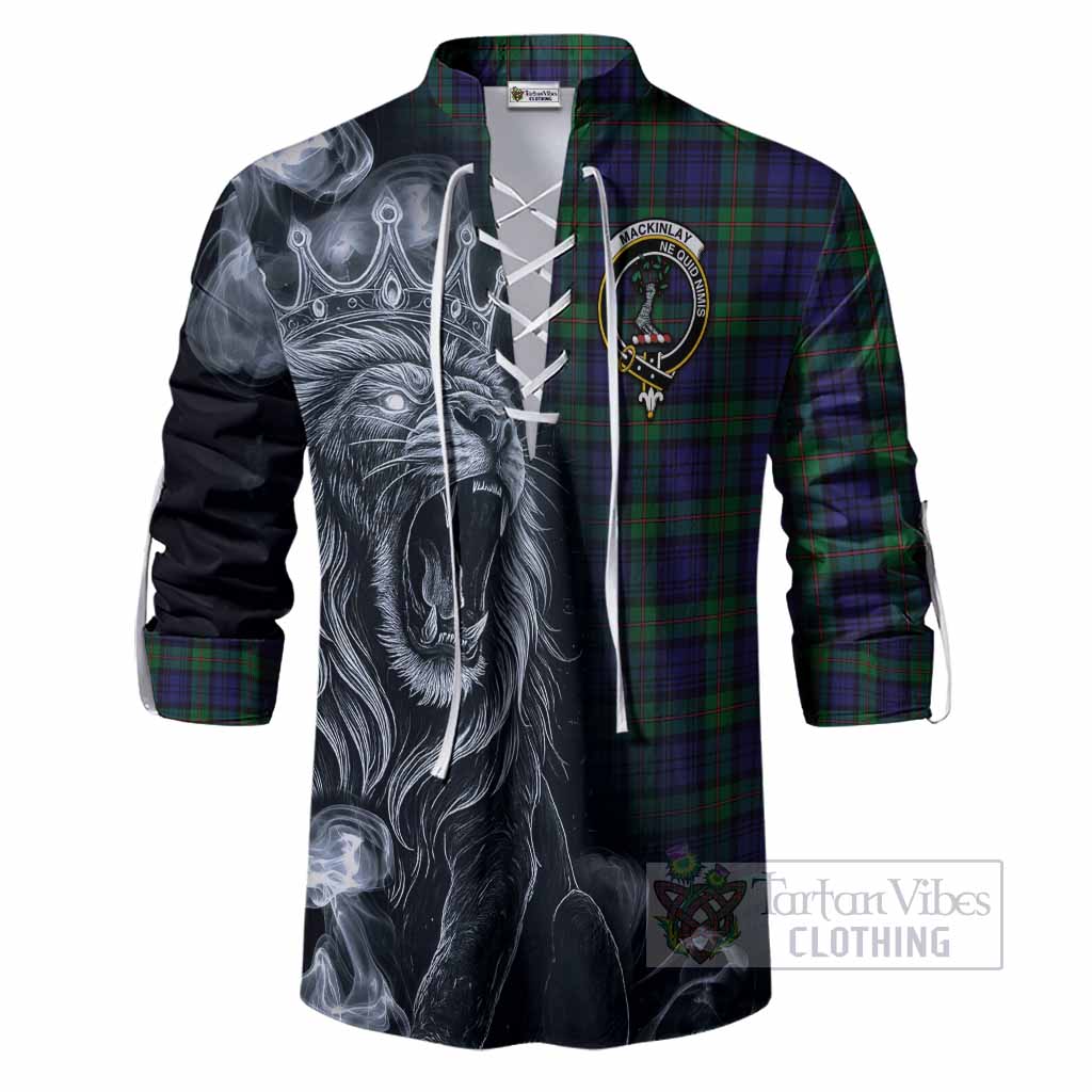 MacKinlay (McKinlay) Tartan Ghillie Shirt Roaring Lion Heritage
