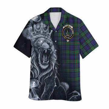 MacKinlay (McKinlay) Tartan Hawaiian Shirt Roaring Lion Heritage