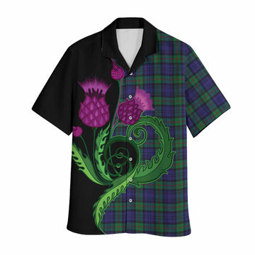 MacKinlay (McKinlay) Tartan Hawaiian Shirt Traditional Scottish Thistle