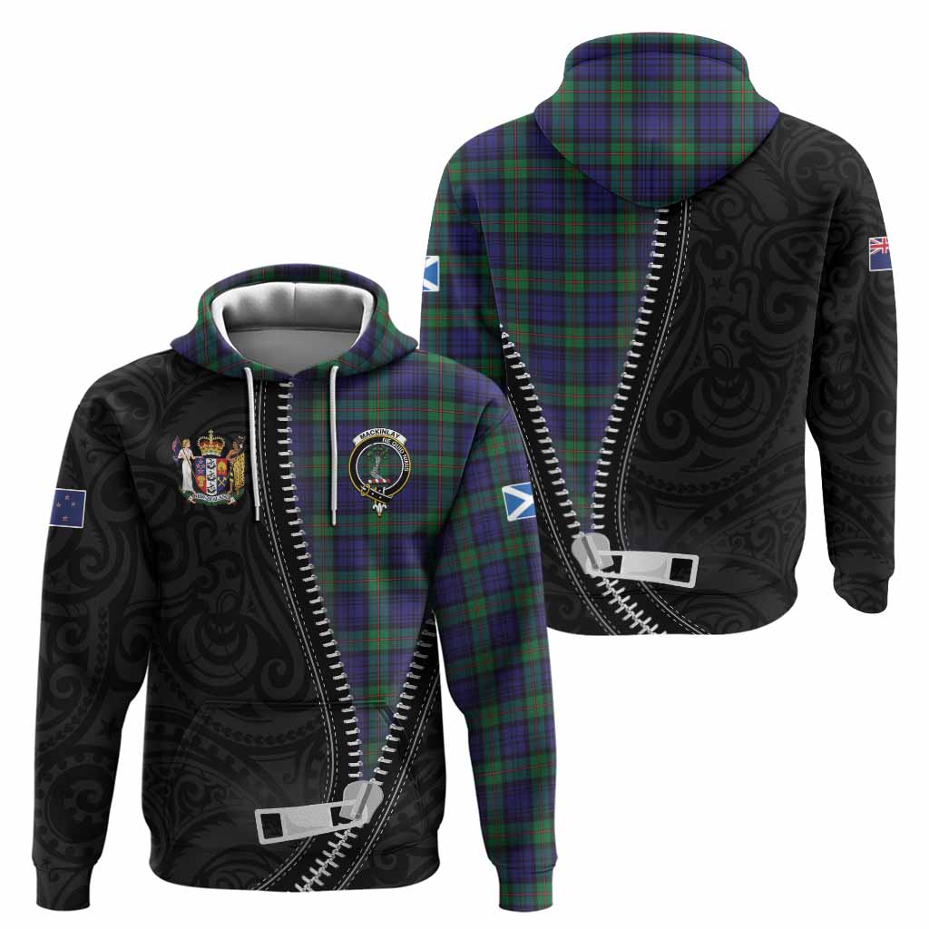 MacKinlay (McKinlay) Tartan Hoodie New Zealand Pattern Unique Zipper Stylized