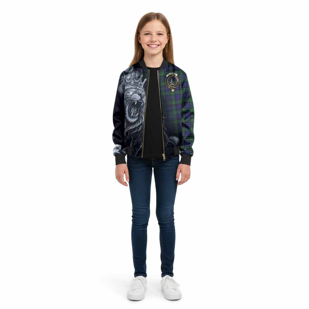 MacKinlay (McKinlay) Tartan Kid Bomber Jacket Roaring Lion Heritage