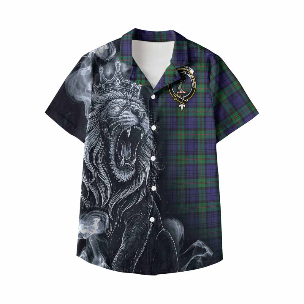 MacKinlay (McKinlay) Tartan Kid Hawaiian Shirt Roaring Lion Heritage