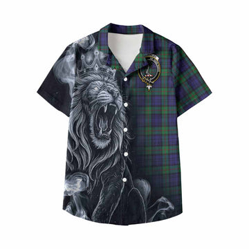 MacKinlay (McKinlay) Tartan Kid Hawaiian Shirt Roaring Lion Heritage