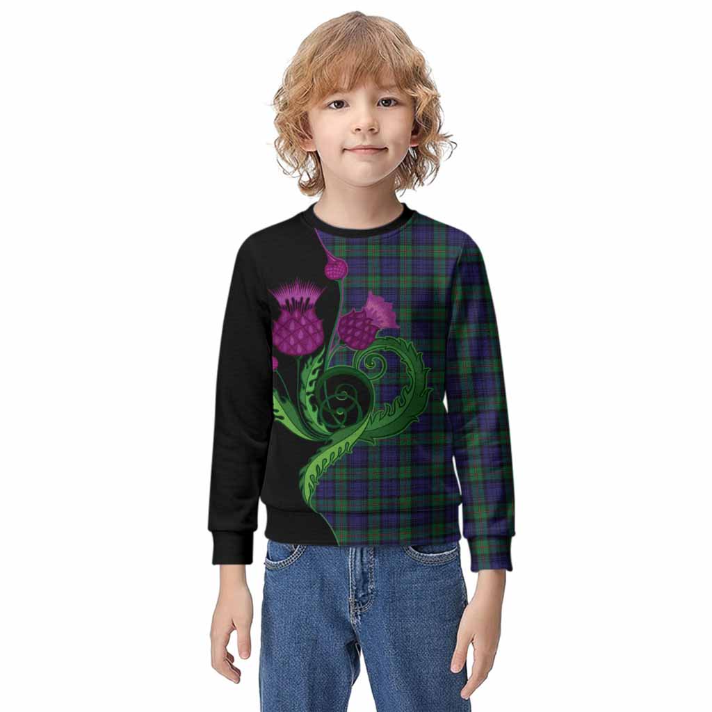 MacKinlay (McKinlay) Tartan Kid Knitted Sweatshirt Traditional Scottish Thistle