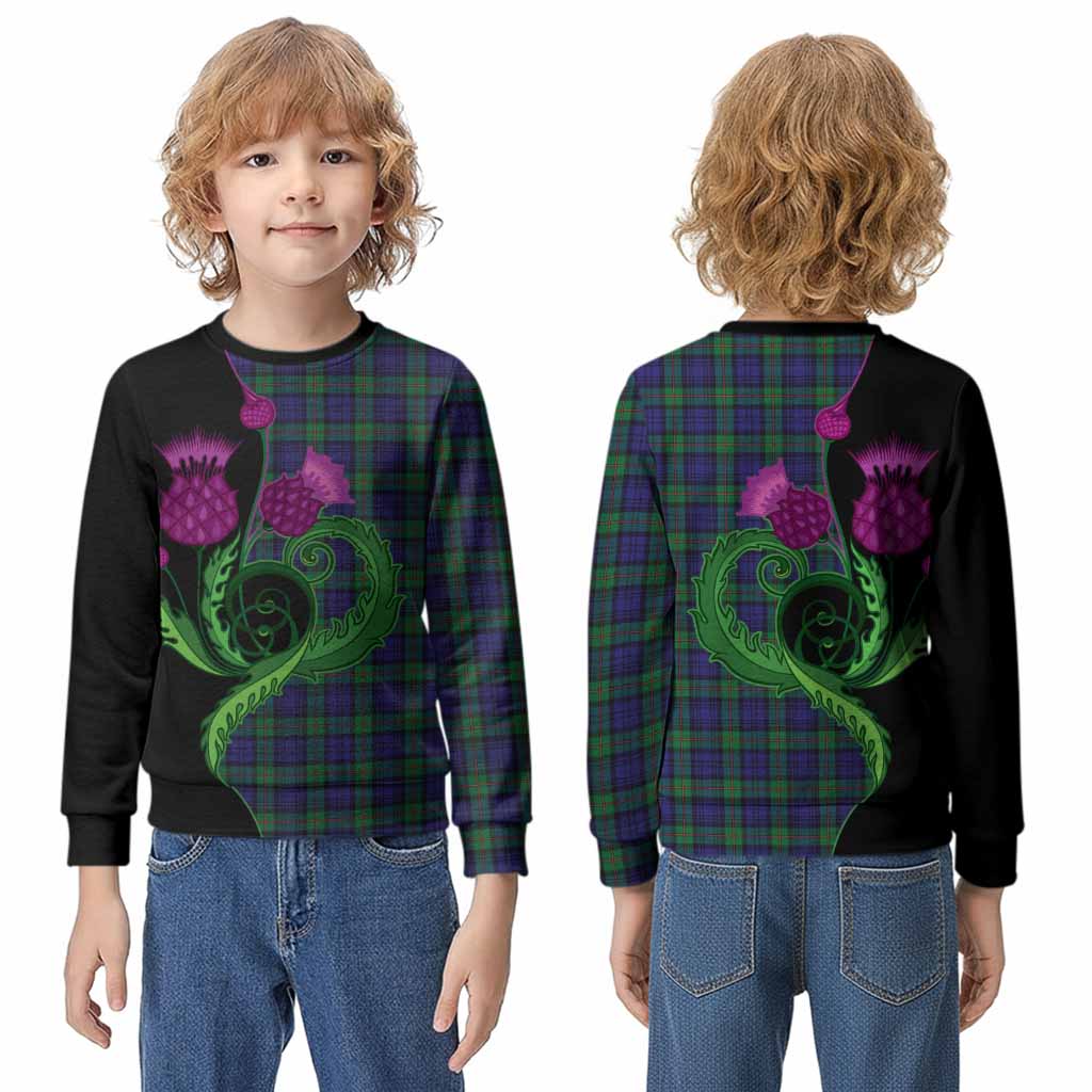 MacKinlay (McKinlay) Tartan Kid Knitted Sweatshirt Traditional Scottish Thistle