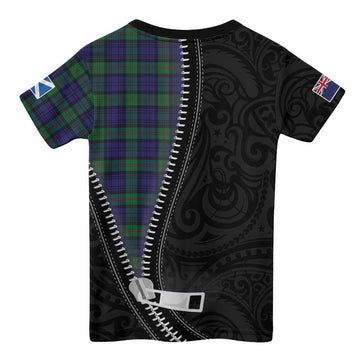 MacKinlay (McKinlay) Tartan Kid T-shirt New Zealand Pattern Unique Zipper Stylized