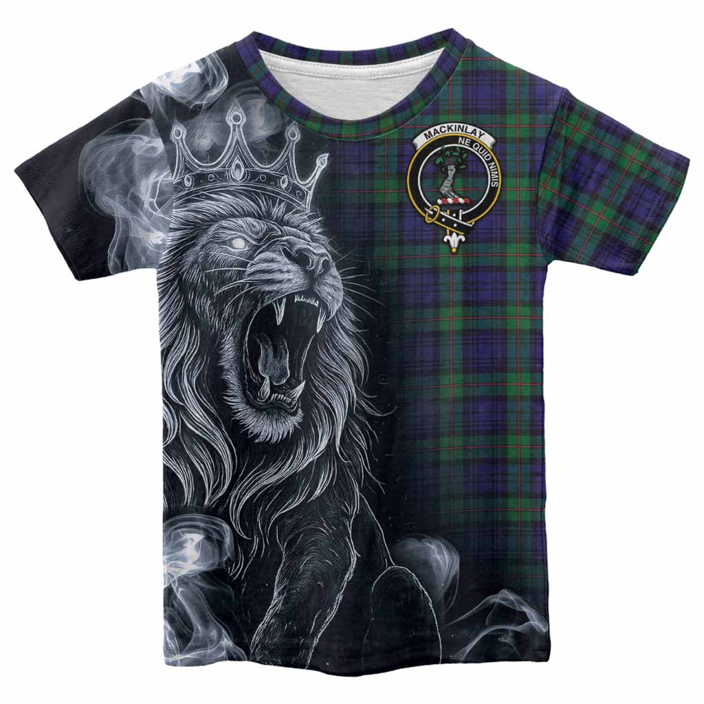 MacKinlay (McKinlay) Tartan Kid T-shirt Roaring Lion Heritage