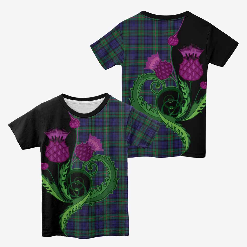 MacKinlay (McKinlay) Tartan Kid T-shirt Traditional Scottish Thistle