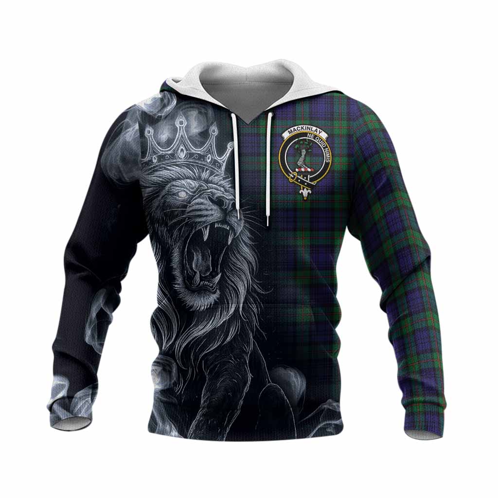 MacKinlay (McKinlay) Tartan Knitted Hoodie Roaring Lion Heritage