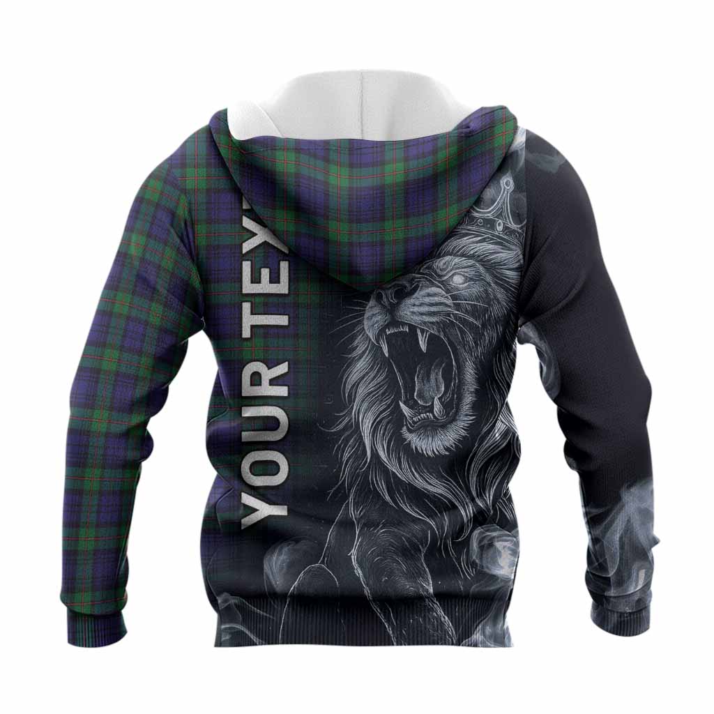 MacKinlay (McKinlay) Tartan Knitted Hoodie Roaring Lion Heritage