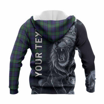 MacKinlay (McKinlay) Tartan Knitted Hoodie Roaring Lion Heritage