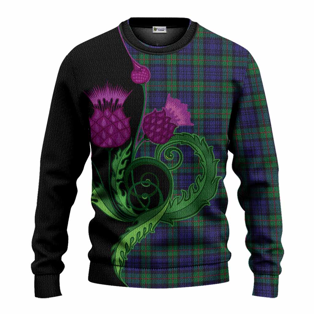 MacKinlay (McKinlay) Tartan Knitted Sweater Traditional Scottish Thistle