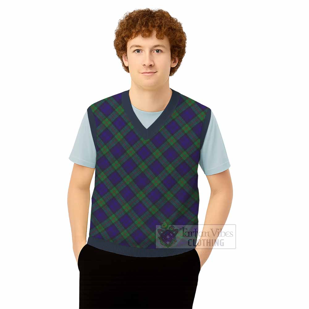 MacKinlay (McKinlay) Tartan  Knitted V-Neck Vest Cross Style