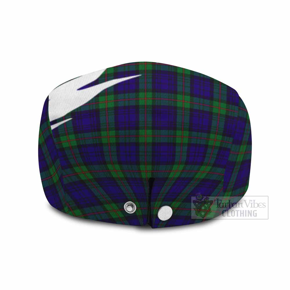 MacKinlay (McKinlay) Tartan Loch Ness Monster Scottish Heritage Art Flat Cap, Jeff Cap