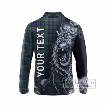 MacKinlay (McKinlay) Tartan Long Sleeve Polo Shirt Roaring Lion Heritage