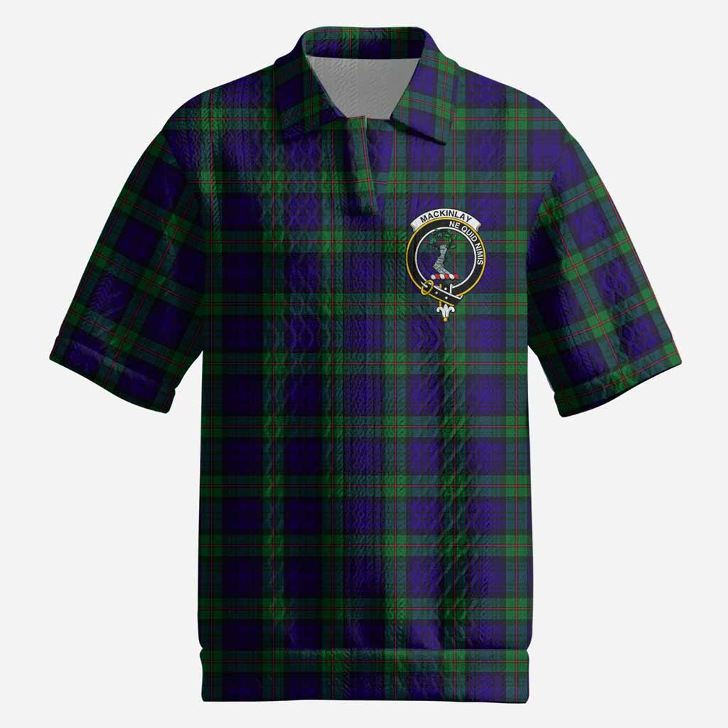 MacKinlay (McKinlay) Tartan Men’s Polo Sweater Top with Family Crest