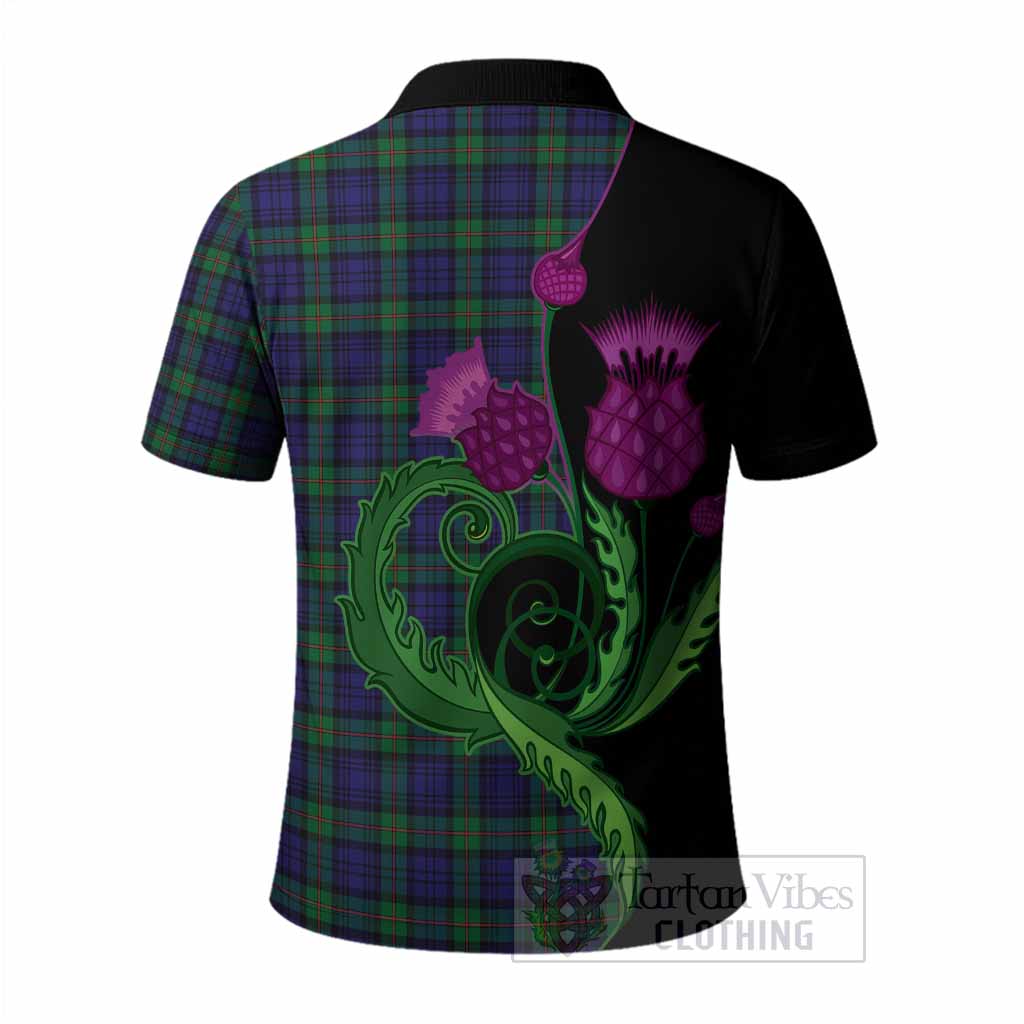 MacKinlay (McKinlay) Tartan Polo Shirt Traditional Scottish Thistle