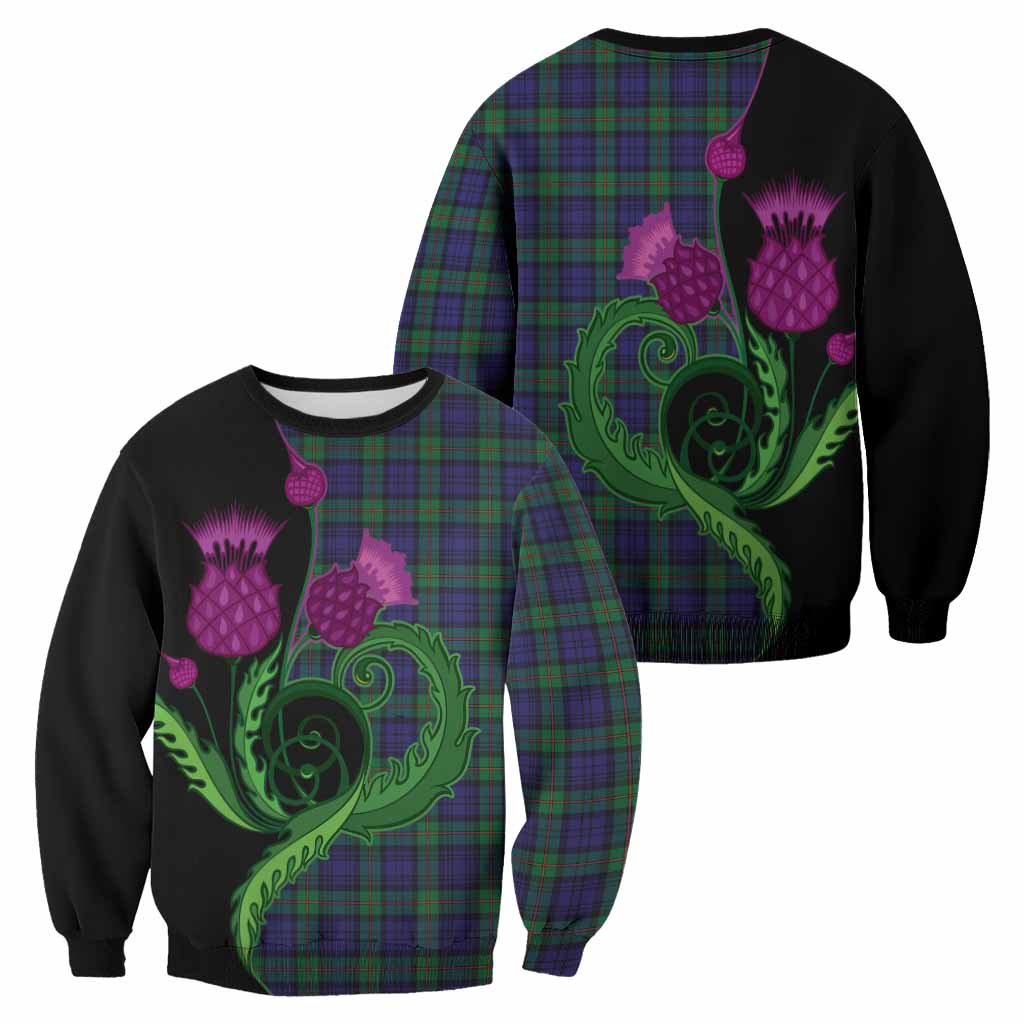 MacKinlay (McKinlay) Tartan Sweatshirt Traditional Scottish Thistle