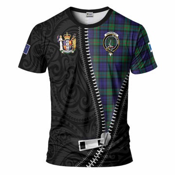 MacKinlay (McKinlay) Tartan T-Shirt New Zealand Pattern Unique Zipper Stylized
