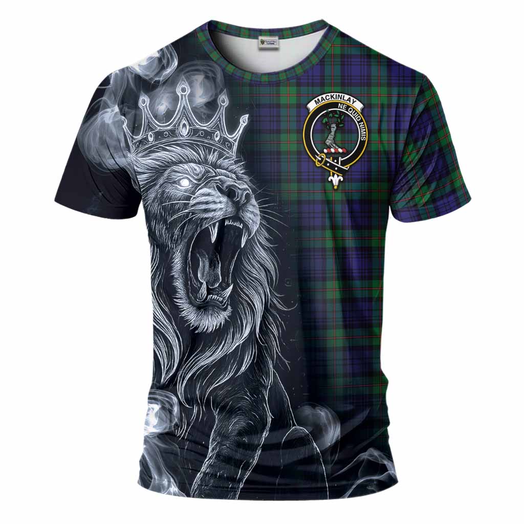 MacKinlay (McKinlay) Tartan T-Shirt Roaring Lion Heritage