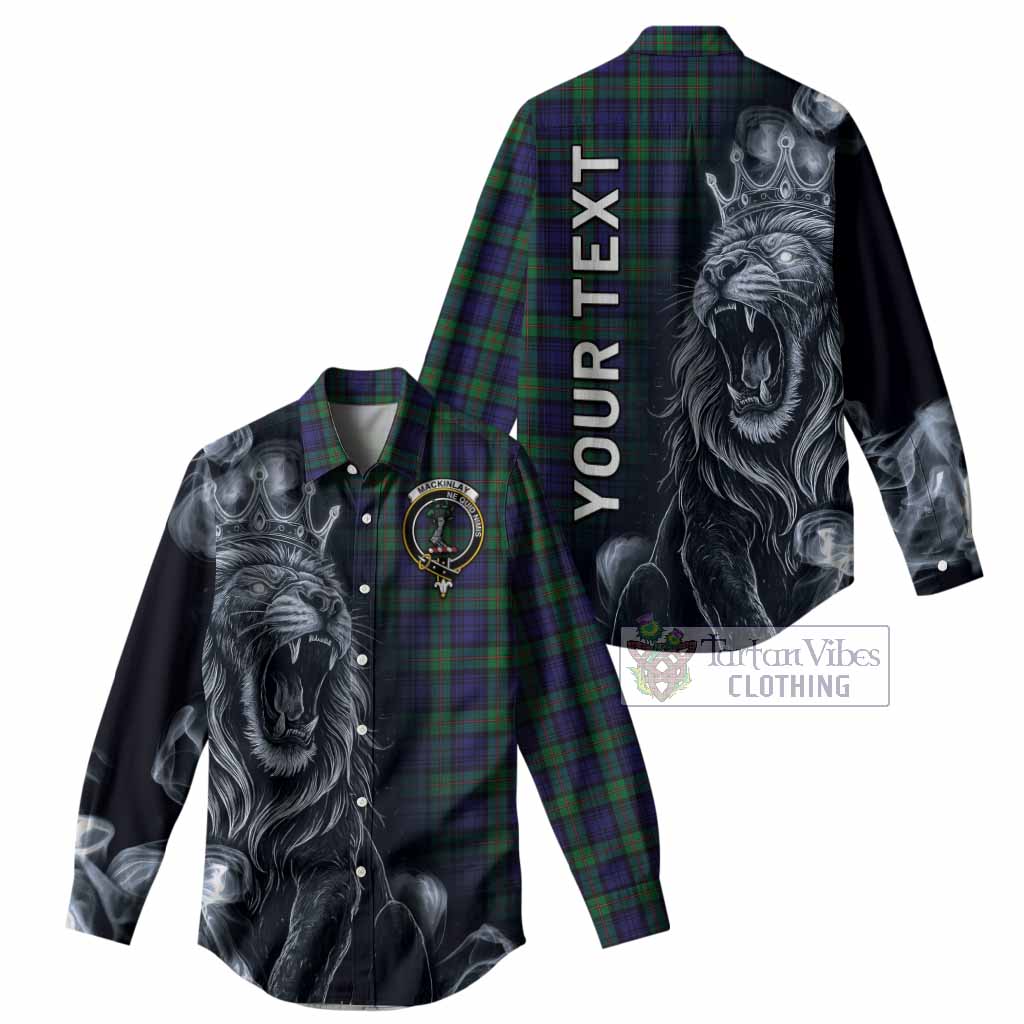 MacKinlay (McKinlay) Tartan Women Casual Shirt Roaring Lion Heritage