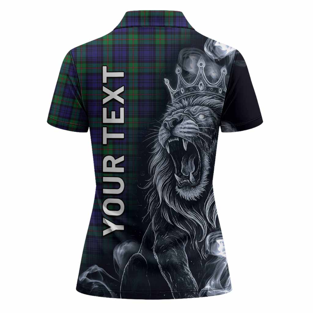 MacKinlay (McKinlay) Tartan Women Polo Shirt Roaring Lion Heritage