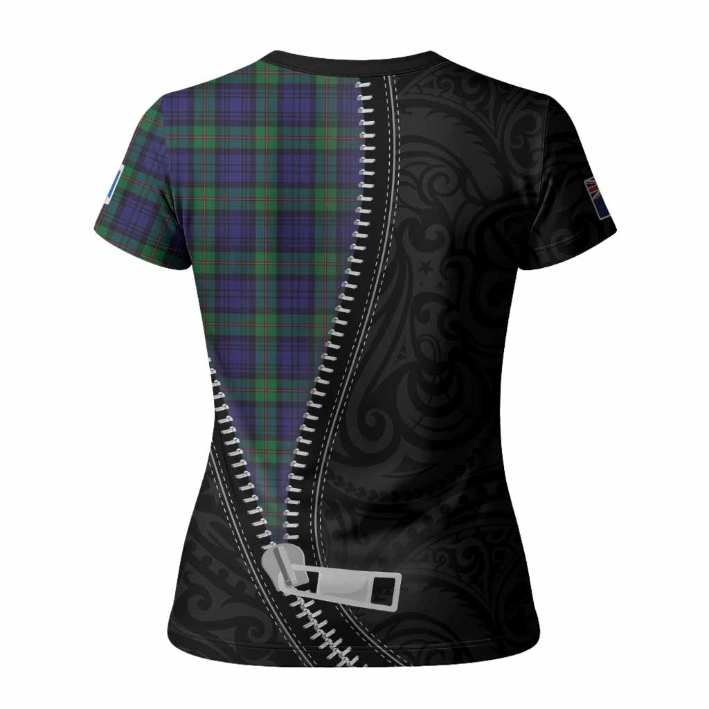 MacKinlay (McKinlay) Tartan Women T shirt New Zealand Pattern Unique Zipper Stylized