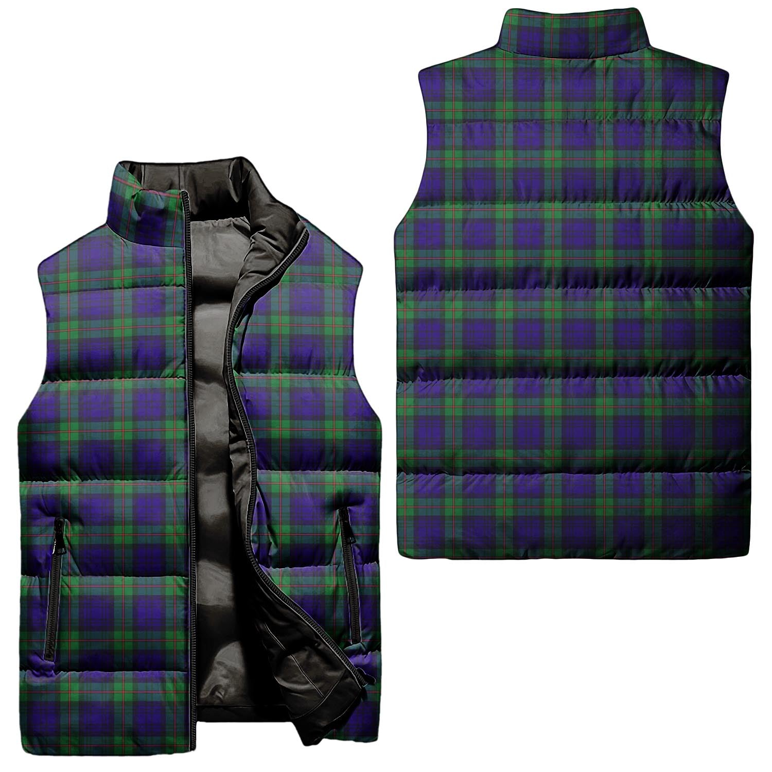MacKinlay Modern Tartan Sleeveless Puffer Jacket Unisex - Tartanvibesclothing