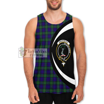 MacKinlay (McKinlay) Tartan Men's Tank Top with Family Crest Circle Style Men - Tartan Vibes Clothing
