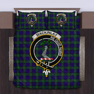 MacKinlay (McKinlay) Tartan Quilt Bed Set with Family Crest Twin - Tartan Vibes Clothing