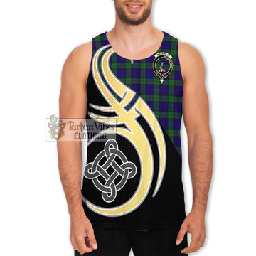 MacKinlay (McKinlay) Tartan Men's Tank Top with Family Crest and Celtic Symbol Style Men - Tartan Vibes Clothing