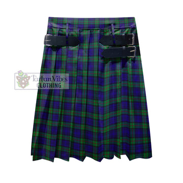 MacKinlay Modern Tartan Men's Pleated Skirt - Fashion Casual Retro Scottish Kilt Style