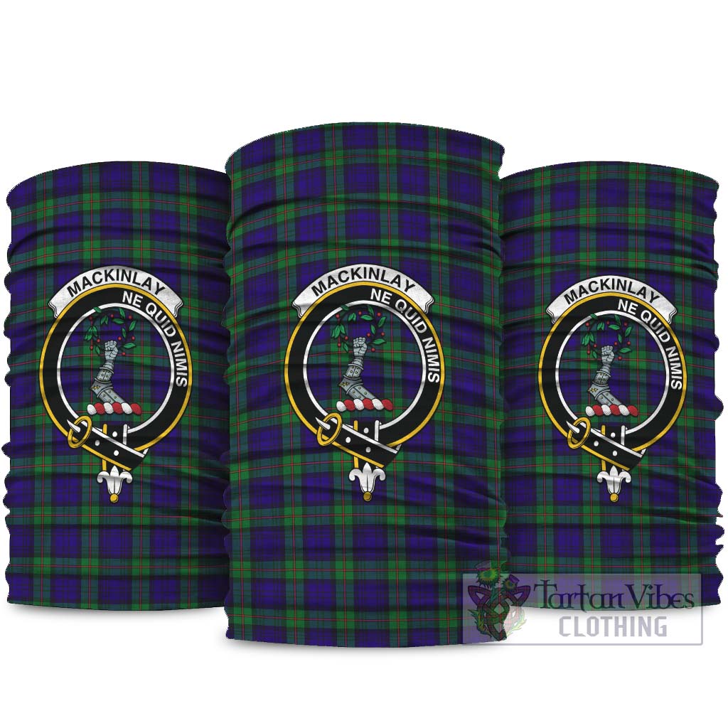 MacKinlay Modern Tartan Neck Gaiters, Tartan Bandanas, Tartan Head Band with Family Crest