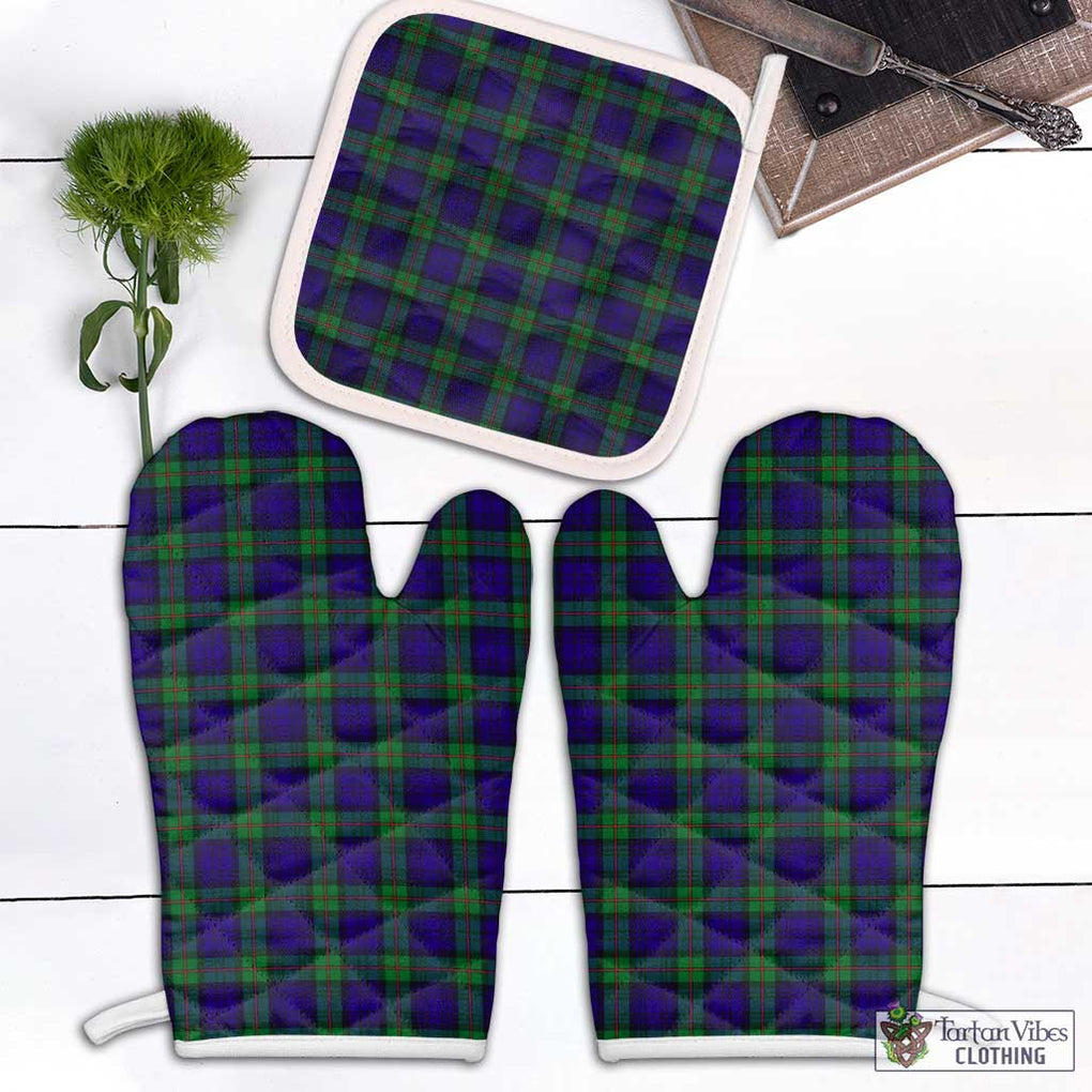 MacKinlay (McKinlay) Tartan Combo Oven Mitt & Pot-Holder Combo 1 Oven Mitt & 1 Pot-Holder White - Tartan Vibes Clothing