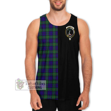 MacKinlay (McKinlay) Tartan Men's Tank Top with Family Crest and Half Of Me Style Men - Tartanvibesclothing Shop