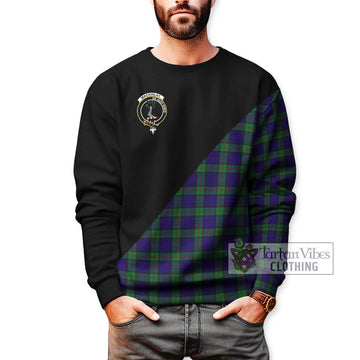 MacKinlay (McKinlay) Tartan Sweatshirt with Family Crest and Military Logo Style Unisex - Tartanvibesclothing Shop